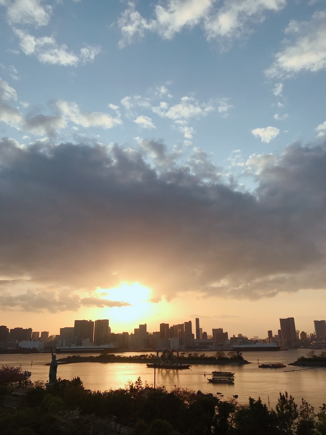 お台場夕焼け