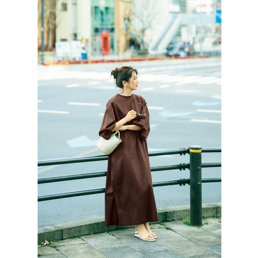 丈感が難しい 2大アイテム 小柄さんのための 理想のショーパンとマキシワンピ できました 40代 小柄コーデ ファッション誌marisol マリソル 40代をもっとキレイに 女っぷり上々