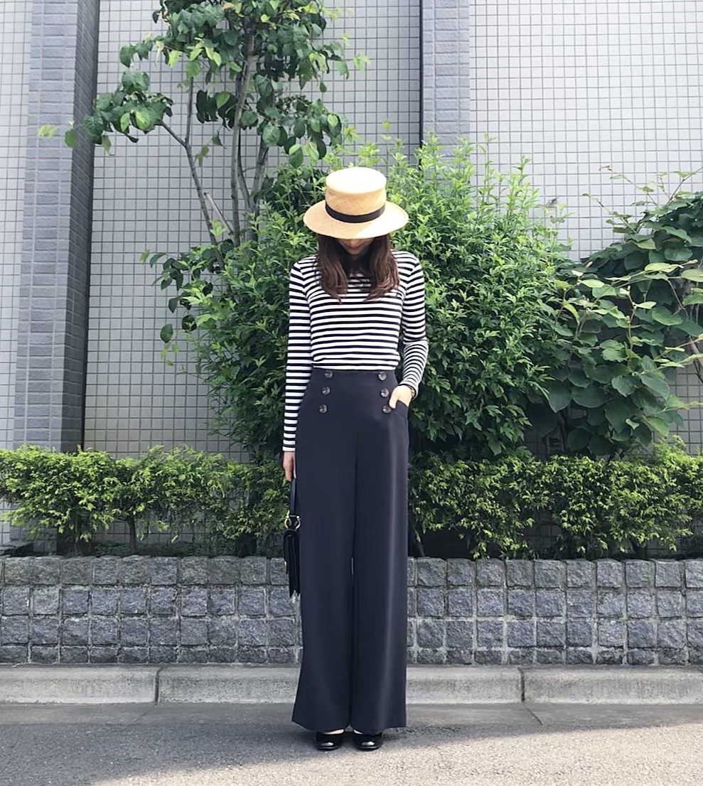 無印ボーダーt 大人マリンコーデ 華組 一色華菜子のブログ 華組ブログ Web Eclat