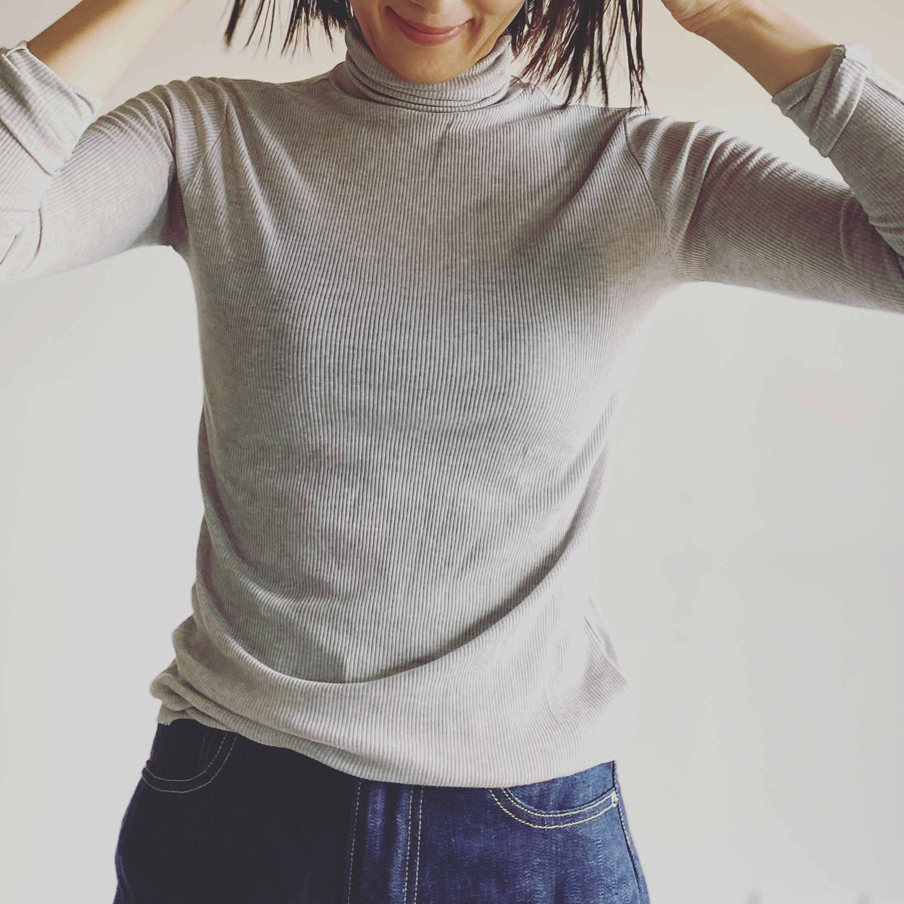 坪田あさみ ニット コーデ_2