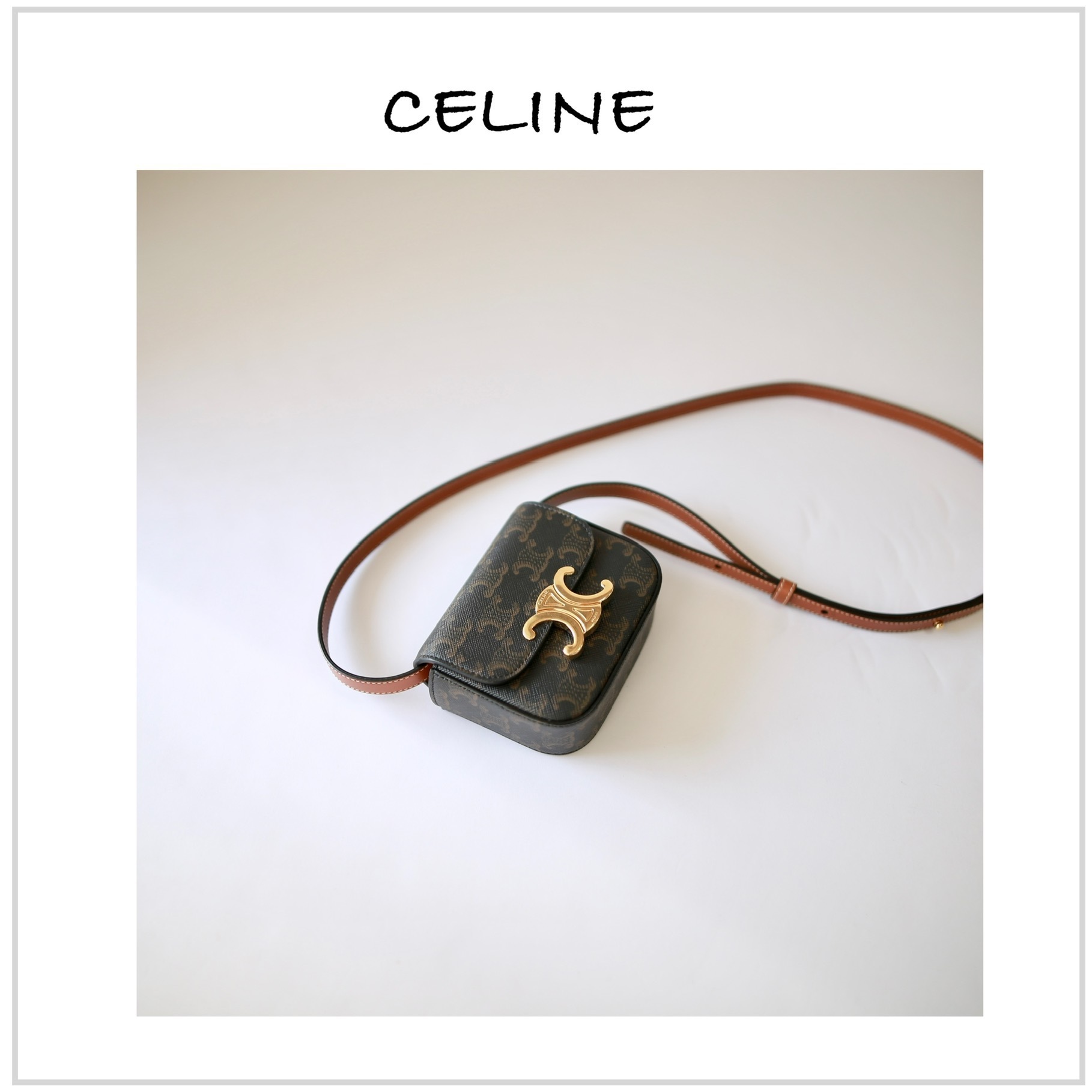 CELINEのトリオンフキャンバス&カーフスキン