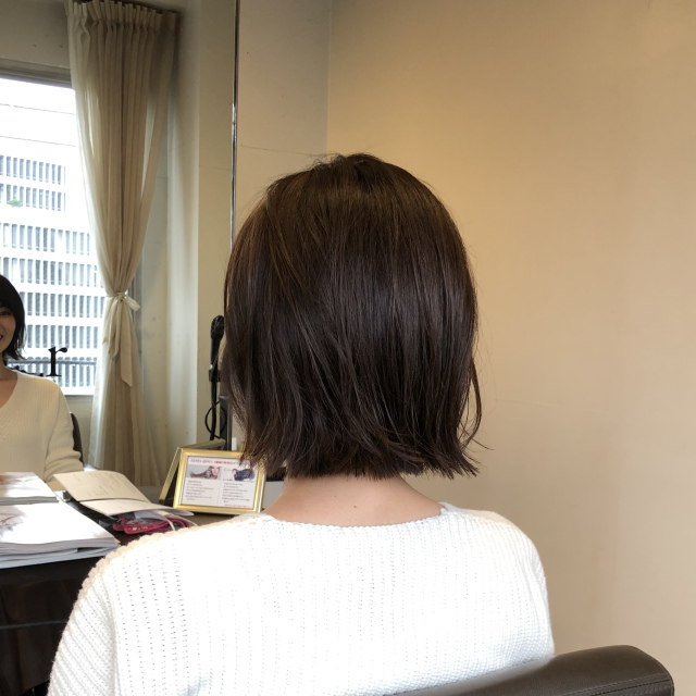 襟足すっきり!ボブカットにしてきました_1_2