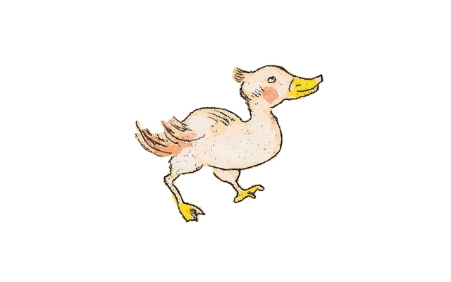山本容子さんの版画:アヒル