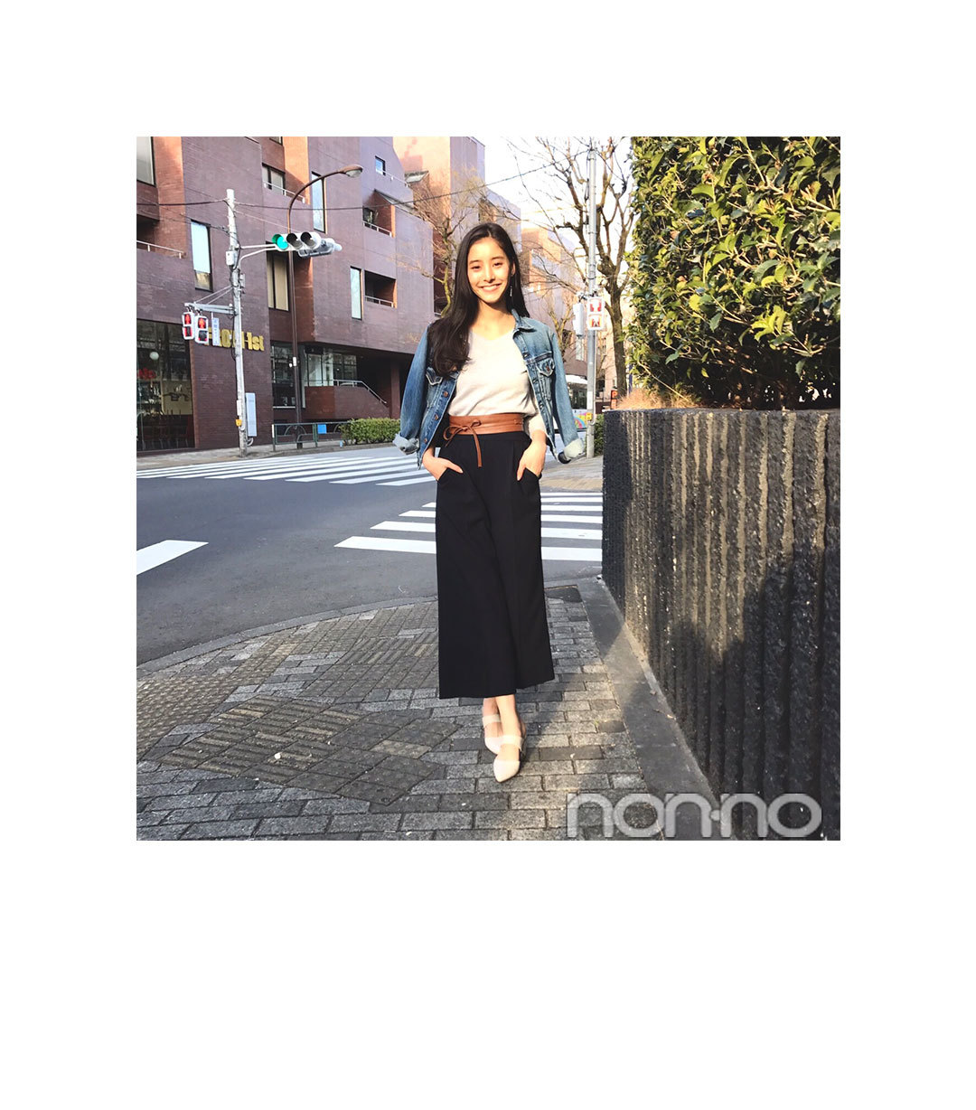 毎日コーデ★新木優子の大人っぽGジャンコーデ_1_1