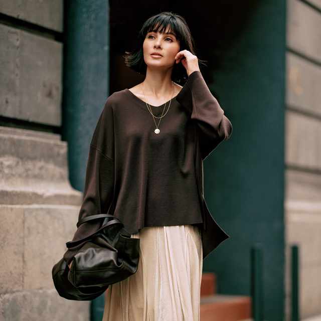 50代におすすめ 21秋冬のコーディネート Photo Gallery Web Eclat 50代女性のためのファッション ビューティ ライフスタイル最新情報