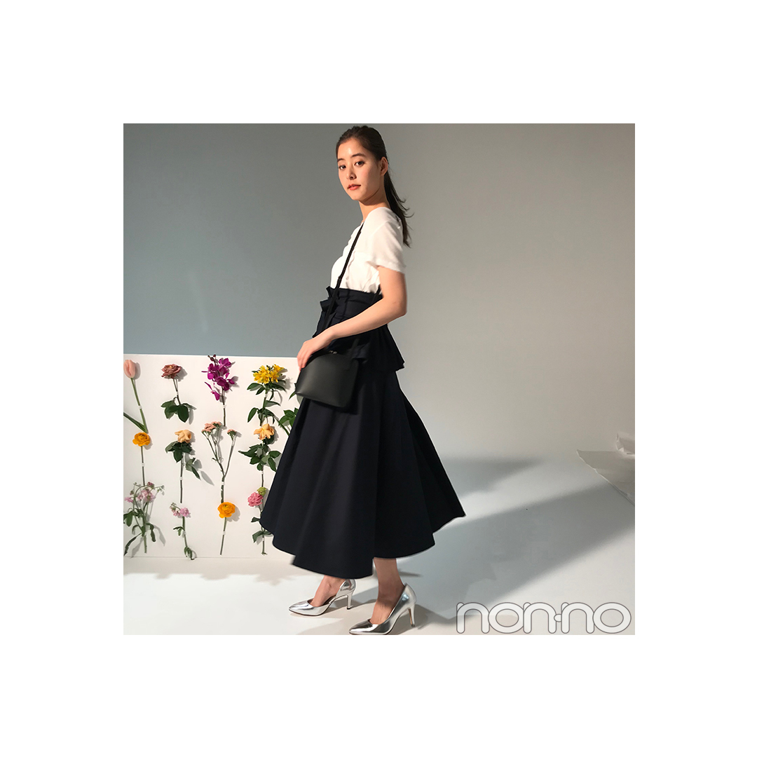 新木優子が着る美シルエットなハイウエストスカート【毎日コーデ】_1_1