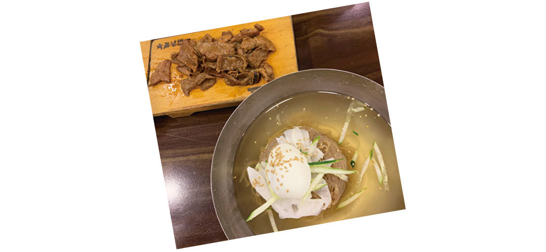 江野沢愛美は韓国の冷麺が大好き