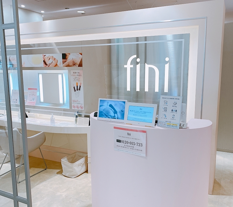 フィニの店頭カウンター
