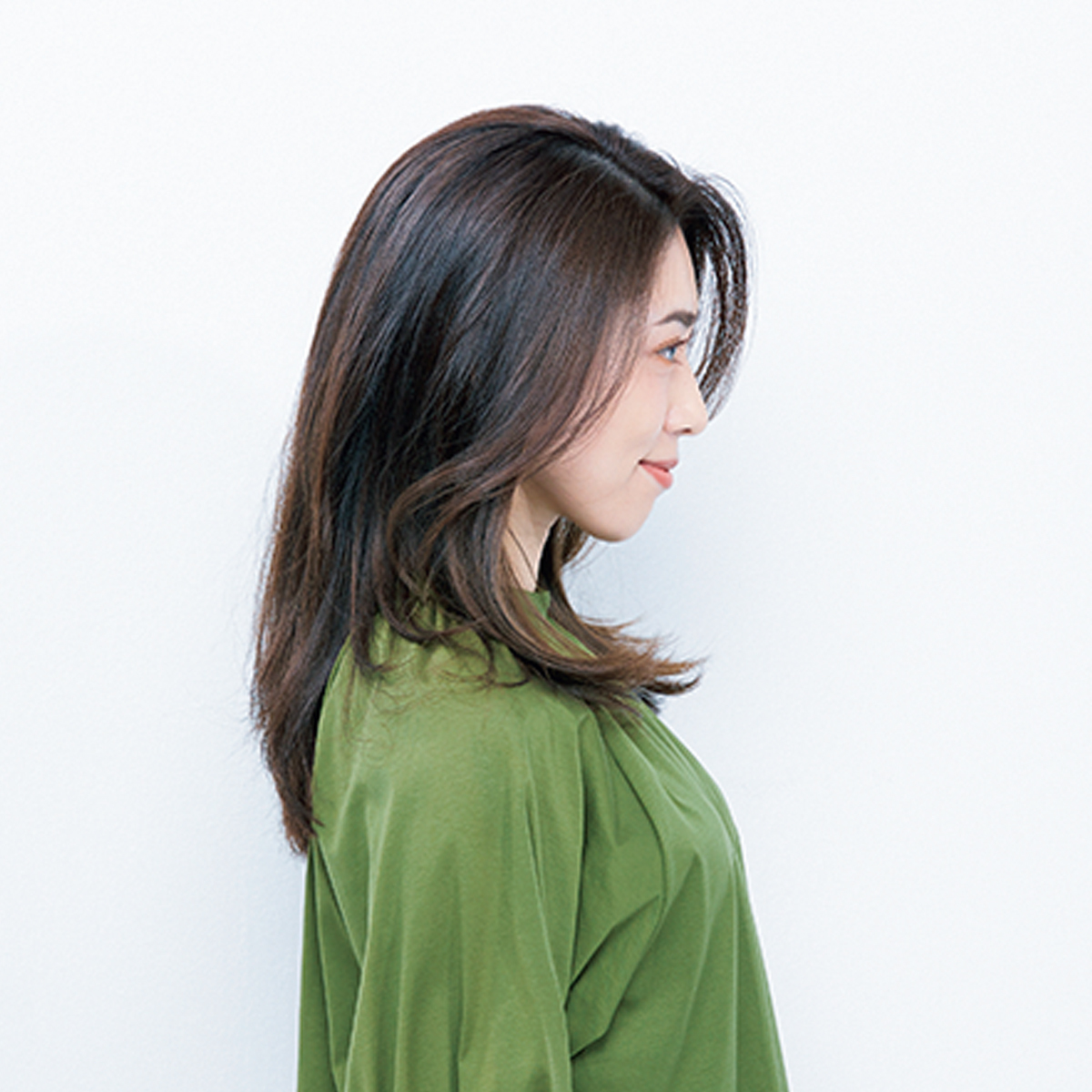 横から見た 人気ヘアスタイル3位の髪型