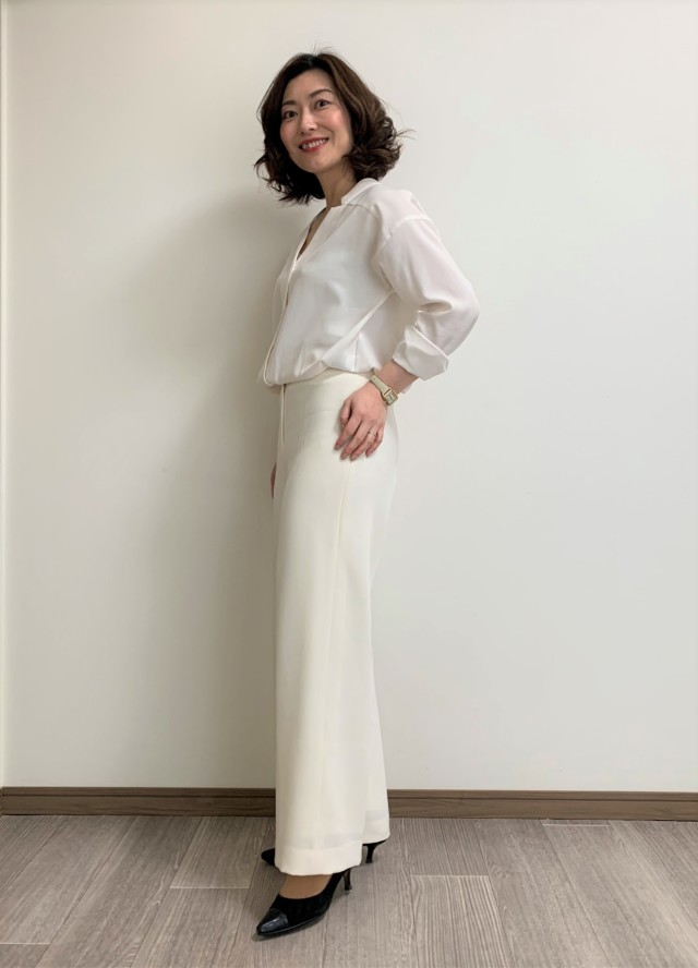 演出したいイメージ お仕事シーン別のアラ管のオフィスコーデ ファッション誌marisol マリソル Online 40代をもっとキレイに 女っぷり上々