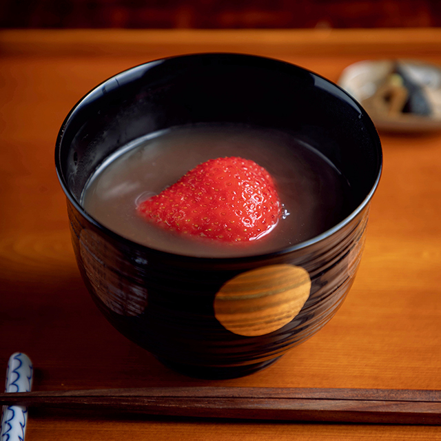 「苺汁粉」はあまおうのさわやかな後味