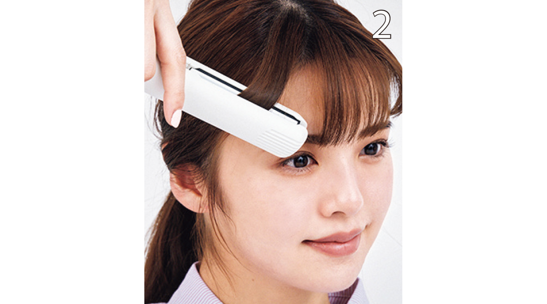 ストレートアイロンで韓ドラヒロイン風ヘアアレンジ2