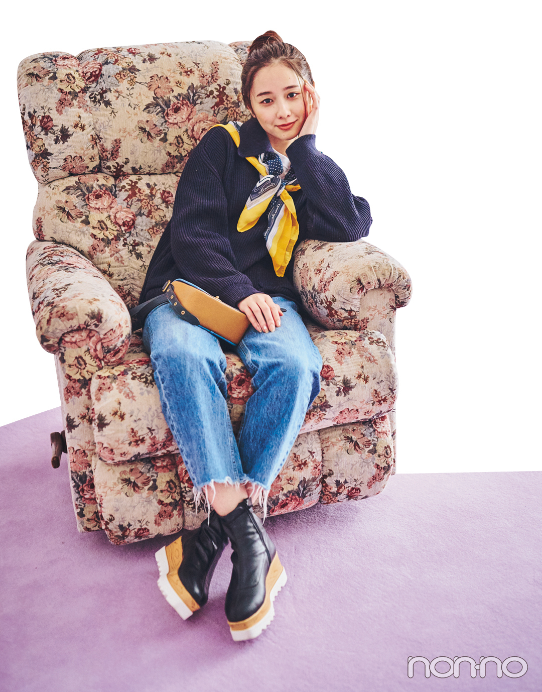 堀田真由の冬私服♡ 小物使いでレトロガールに_1_5