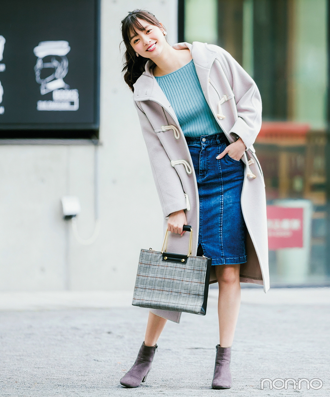 新川優愛はパステルミックスで春を意識したコートスタイル【毎日コーデ】_1_1