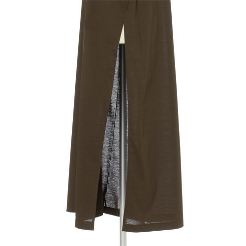 SACRA 深スリット入りジャージーワンピース ¥19,000+税