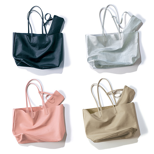 a-jolie×eclat 薄軽レザートートバッグ ¥19,800+税