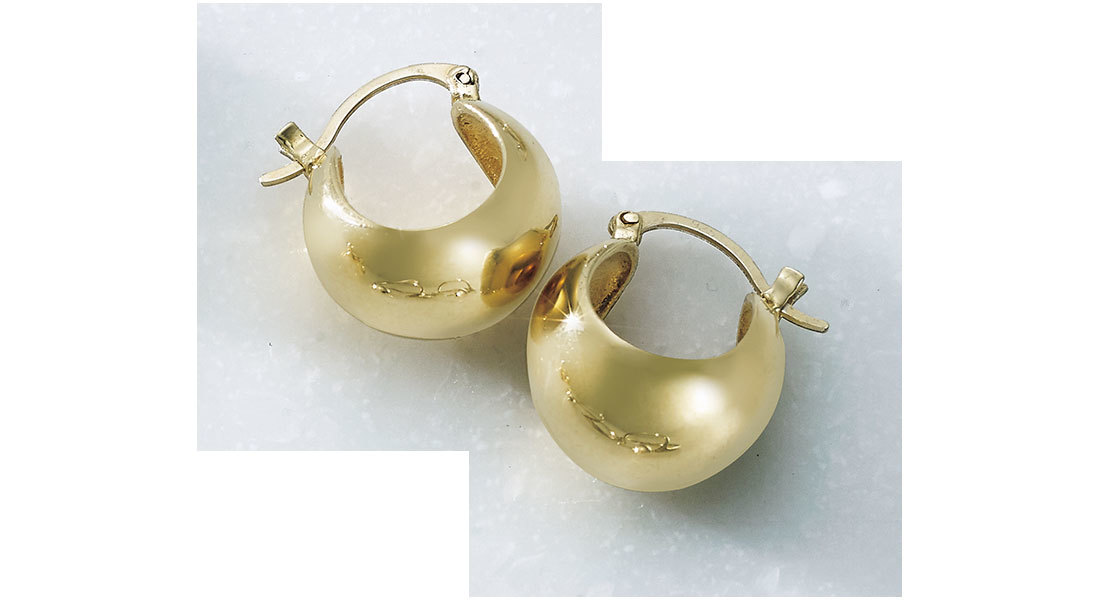 ピアス(SV×K14プレート)¥29,700/ショールーム セッション(モダン ウィーヴィング)