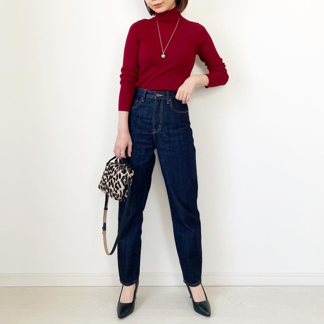 今年も買いました!UNIQLOリブタートル【tomomiyuコーデ】_1_1