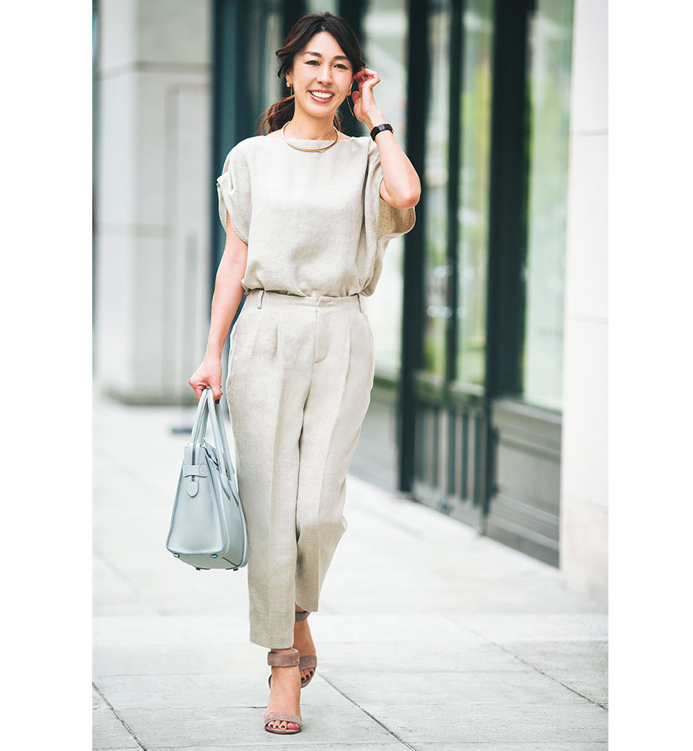 通勤パンツも堅すぎず きちんとおしゃれなのが美女組流 Style 美女組ファッションsnap ファッション誌marisol マリソル 40代をもっとキレイに 女っぷり上々