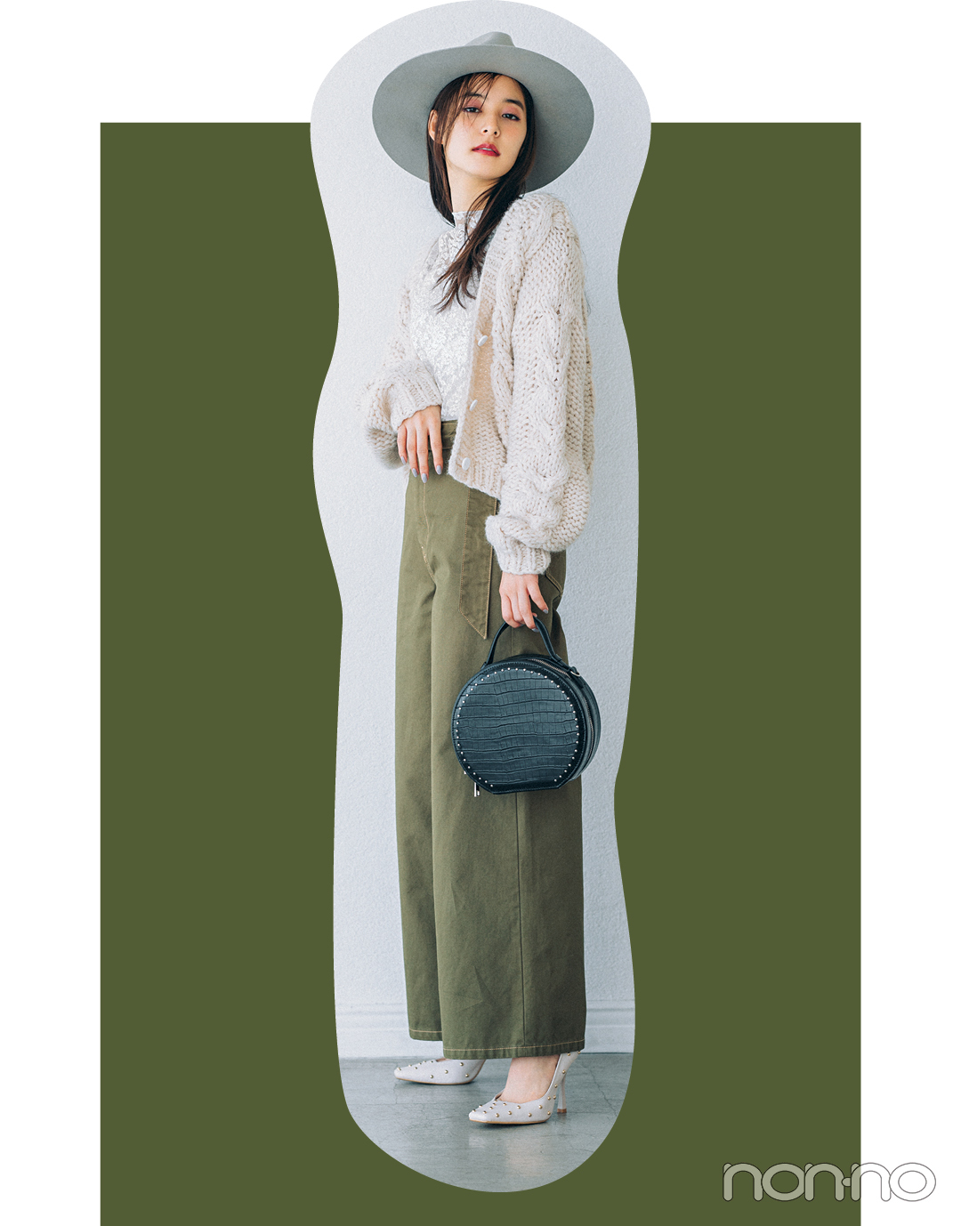 新木優子はミリタリーカーキをほんのり甘く♡ 4コーデを一気見!【今日のコーデはブラウン以外】_1_5