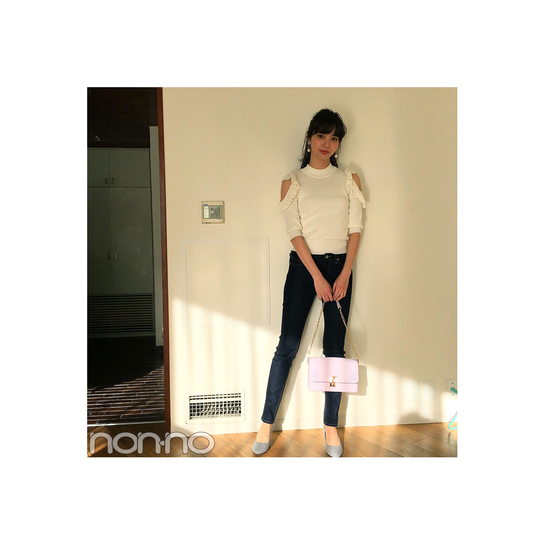 新川優愛のきれいめスキニーコーデは男女両モテ!【毎日コーデ】_1_1