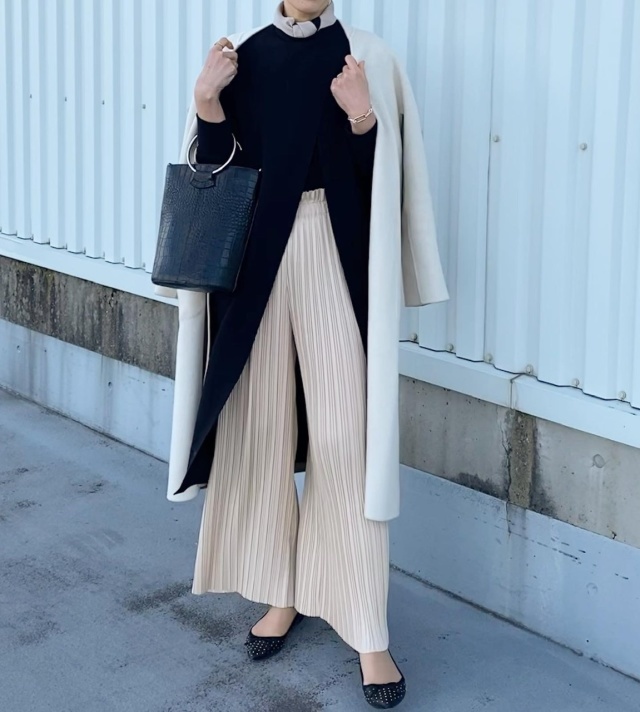Outer: allureville /Dress: major /Pants: zara /Bag: unitedtokyo /Shoes: bananarepublic