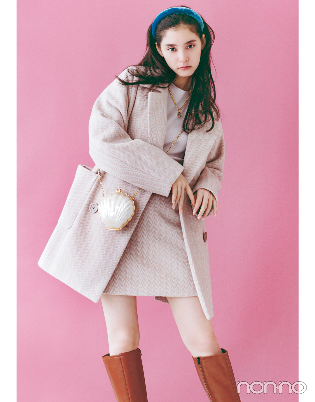 【新木優子のPRETTY in Pink vol.1】好きな人のことを考えた時の"はにかみピンク"_1_4