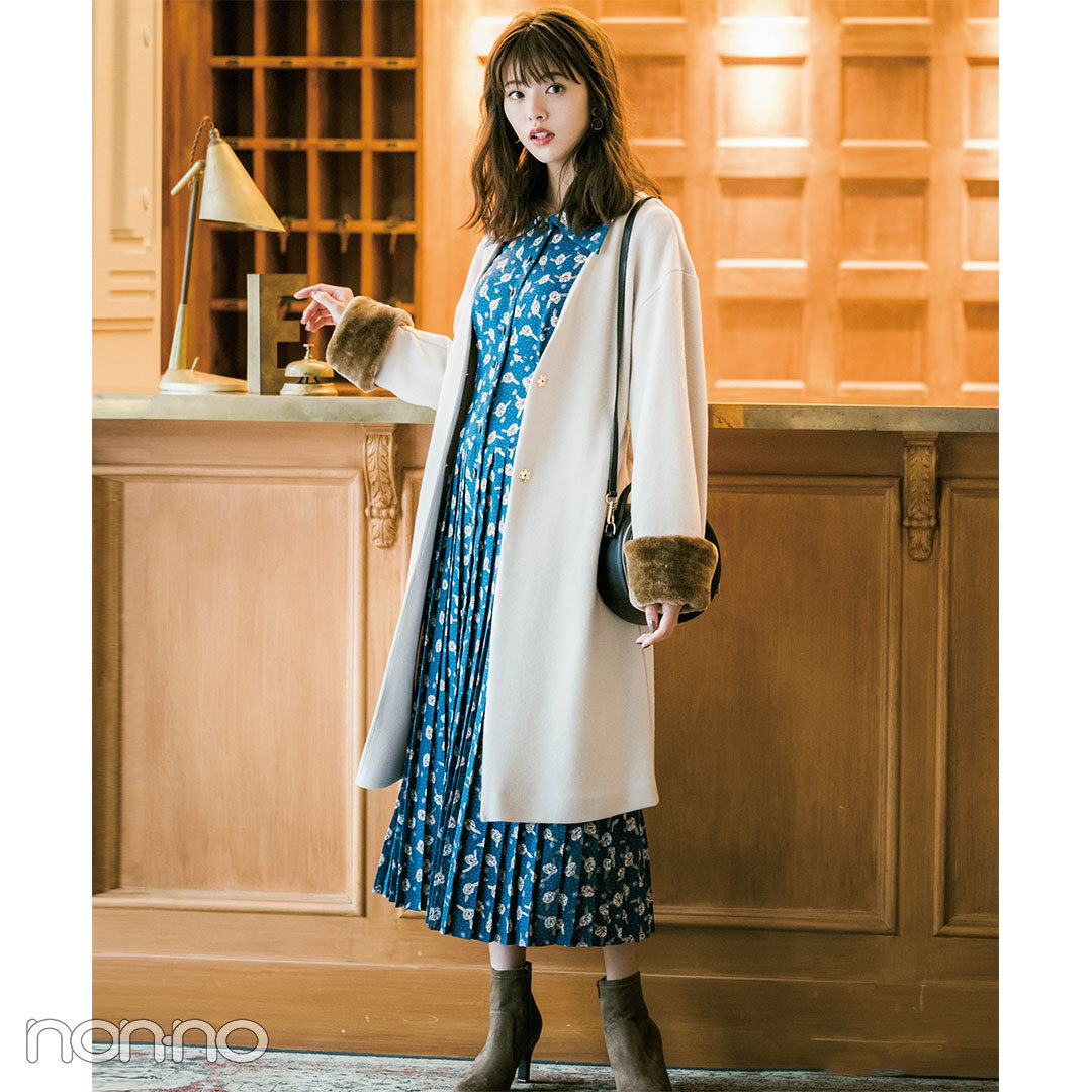 2ページ目 ニット 花柄 チェック柄 冬のワンピースコーデ30選 Non No Web ファッション 美容 モデル情報を毎日お届け