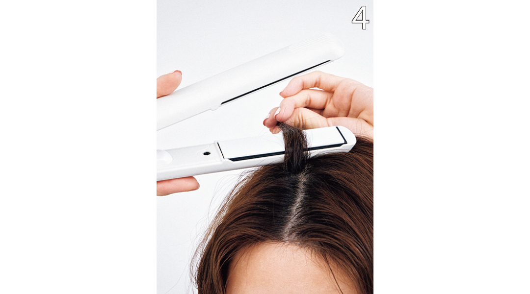 ストレートアイロンで韓国っぽヨシンモリヘアアレンジ4