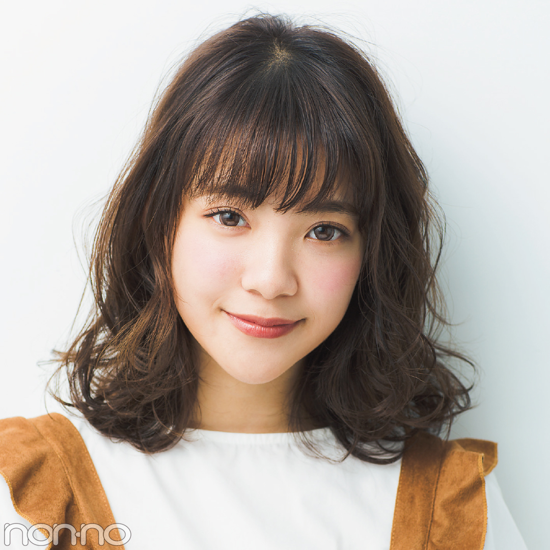 面長さんが卵型小顔に見えるヘアカタログまとめ Non No Web ファッション 美容 モデル情報を毎日お届け