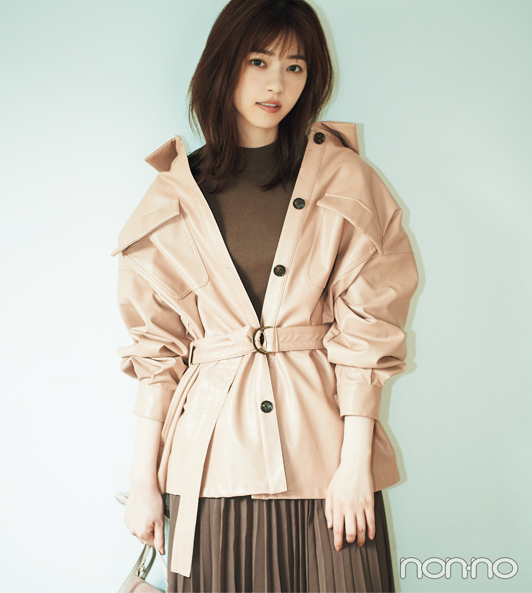 西野七瀬が着る「優しげレザー」、まず欲しいのはジャケット&ビスチェ!_1_2
