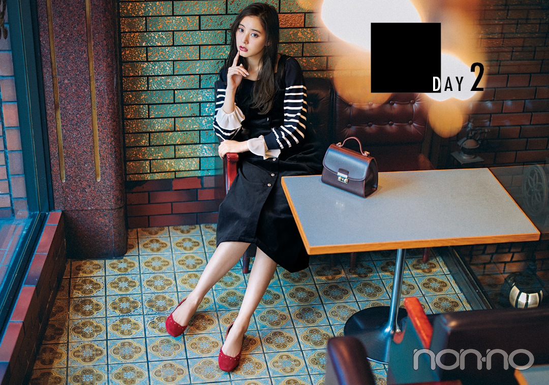 黒派必見! 新木優子が真冬の黒コーデ5days見せます★【今日のコーデはブラウン以外】_1_3