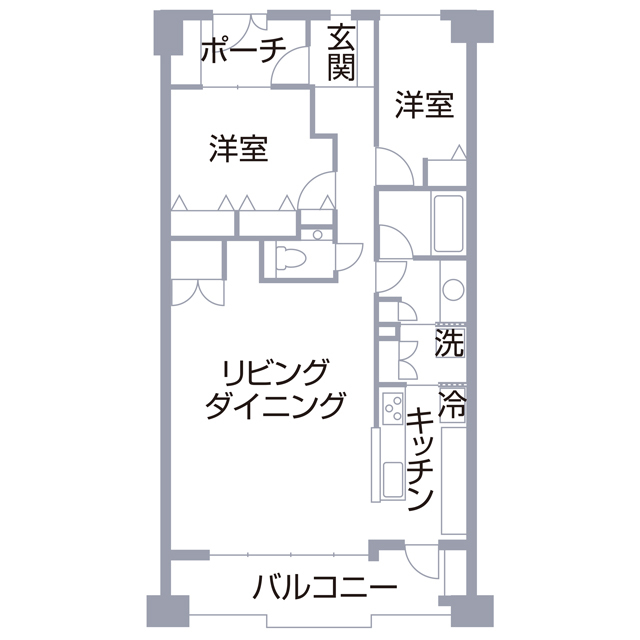 M邸の間取り図