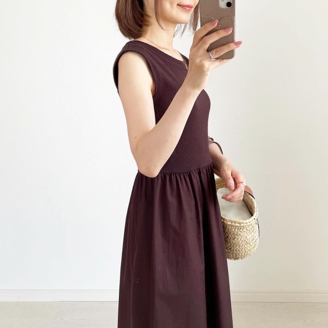 夏のブラウンで品よくこなれる! 大人のプチプラ高見えも叶えるブラウンコーデまとめ|40代ファッション_1_23