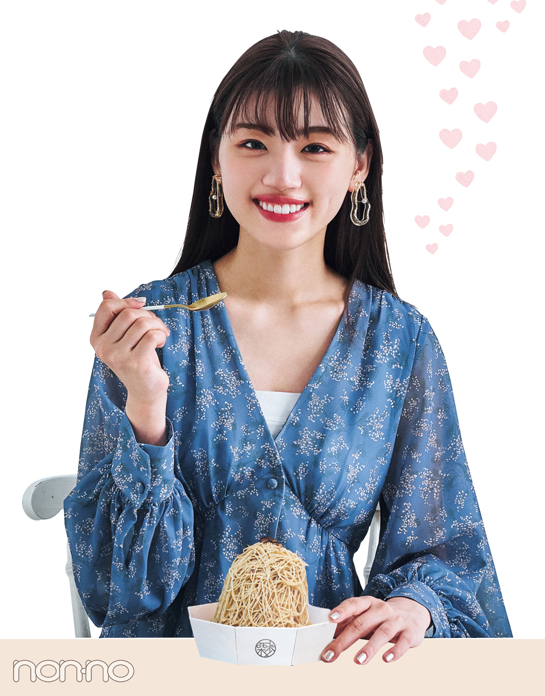 【佐々木美玲&横田真悠のトレンドタイムライン着回し⑦】クラシカルワンピで話題の生モンブランを堪能♡_1_3
