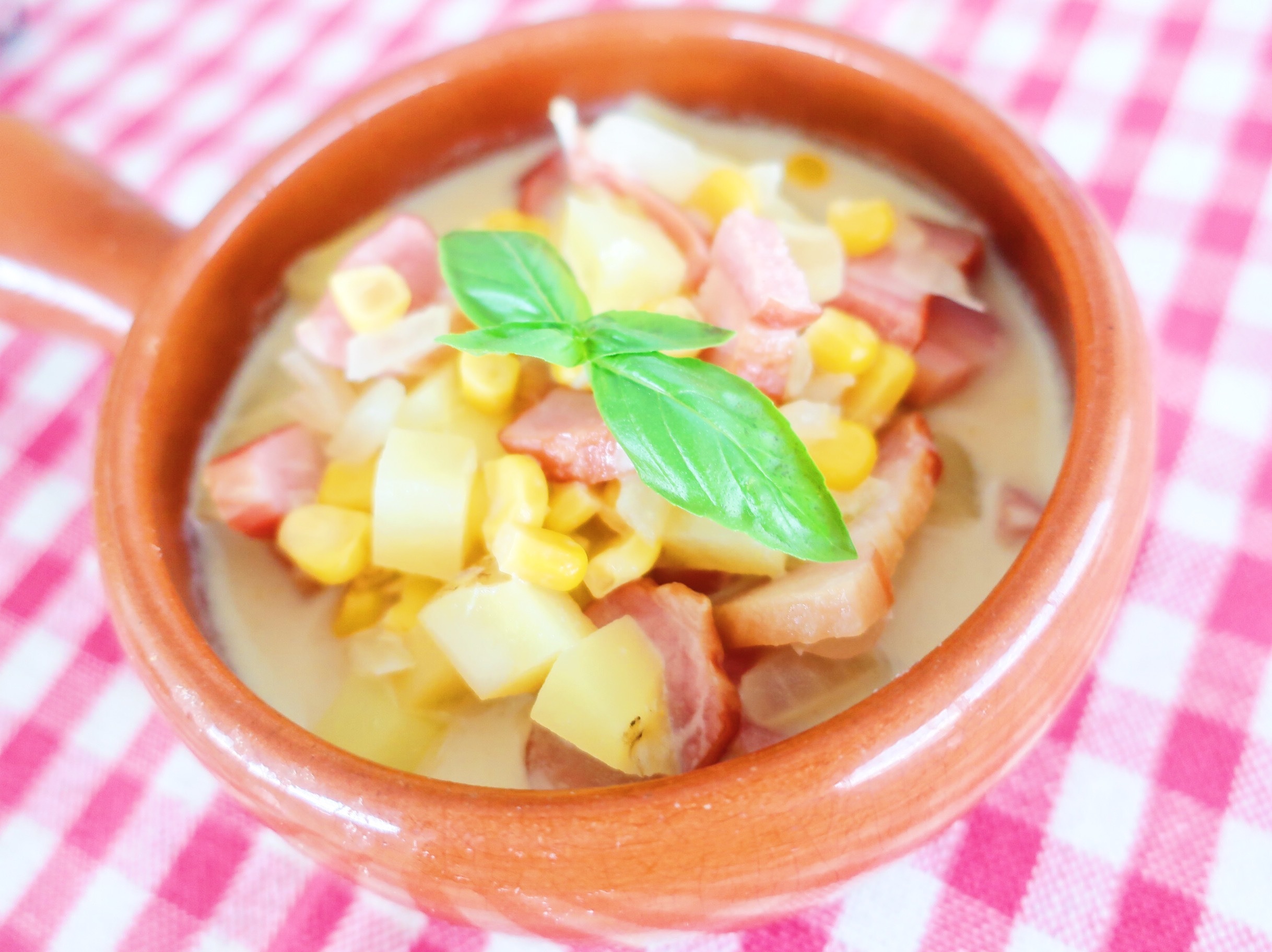 残暑のむくみもこれで解消!コーンポテト豆乳チャウダー_1_1