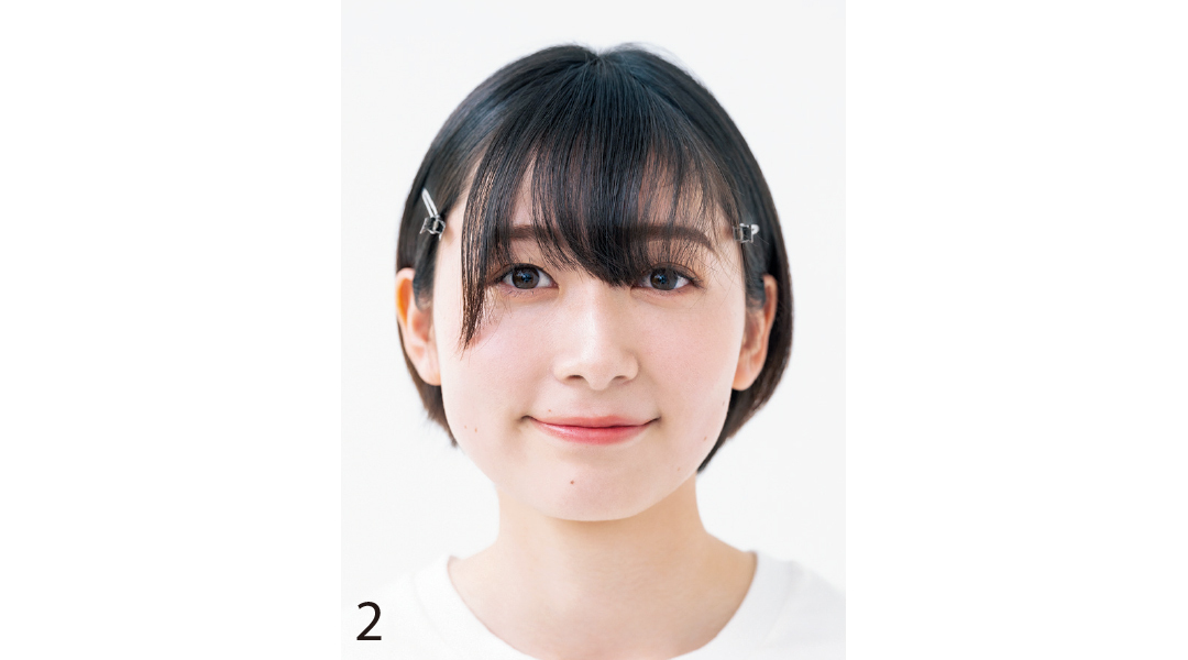 小顔を叶える基本の前髪セルフカット2