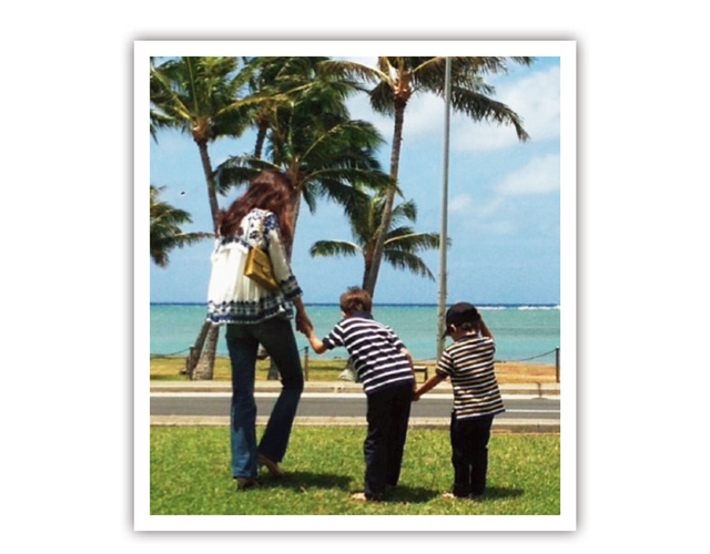 子供と全員デニムで