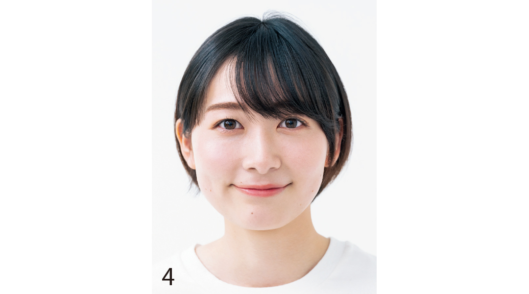小顔を叶える基本の前髪セルフカット4