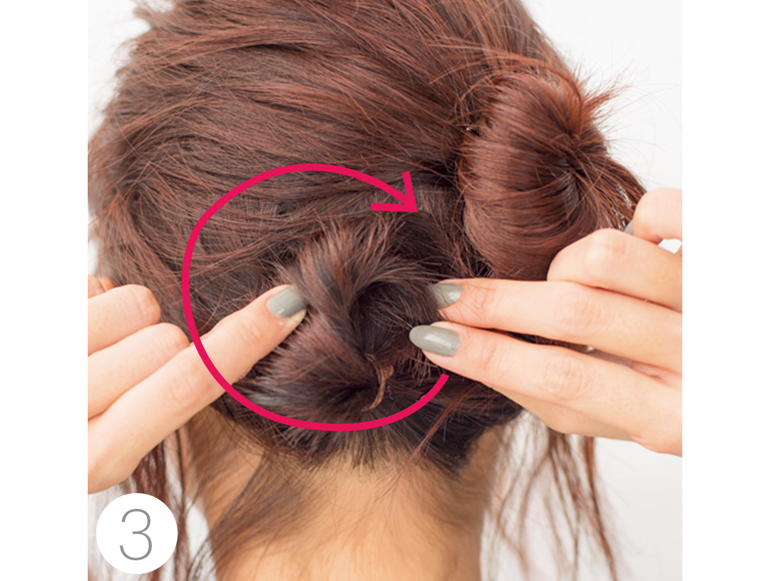 鍋パに行くなら 段差おだんご でスッキリ ボブでも冬映えヘアアレンジ Non No Web ファッション 美容 モデル情報を毎日お届け