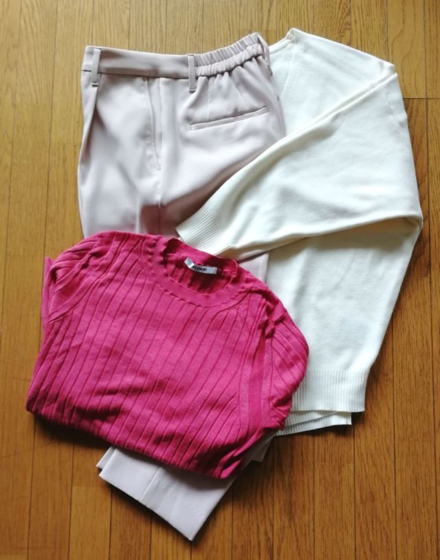 knit:IENA(white)
knit:SLONE(pink)
pants:PLST