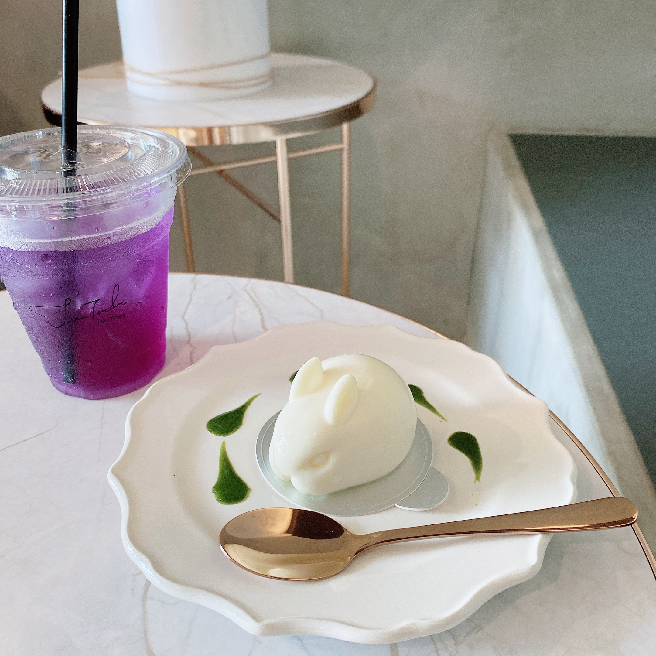 「Tea Tock」のうさぎのパンナコッタ