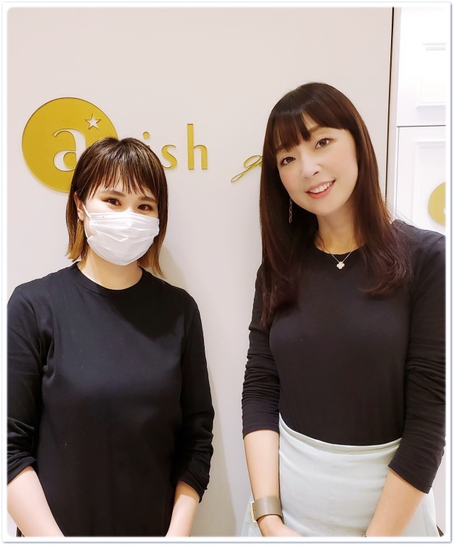 長年お世話になっているapish銀座店にて、メンテナンスは仲美紀さんにお任せ♡