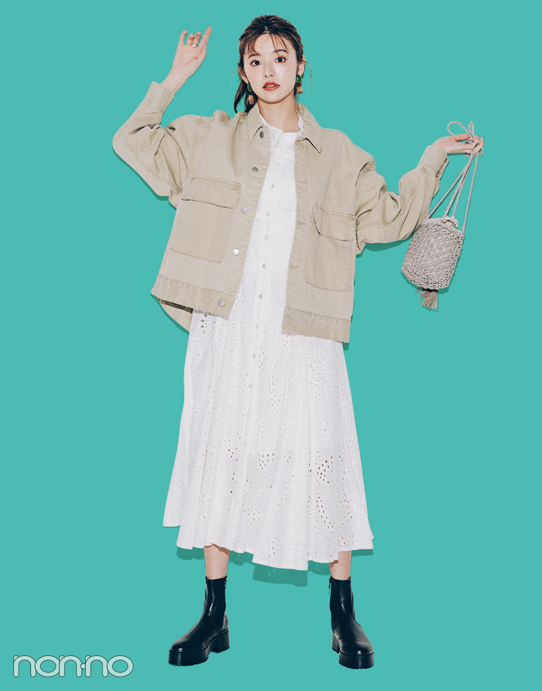鈴木ゆうかが着る2021年春の“着たいものファースト”なコーデレッスンカラーGジャン