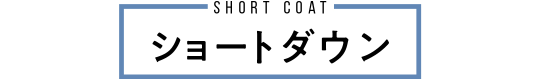 short coat ショートダウン
