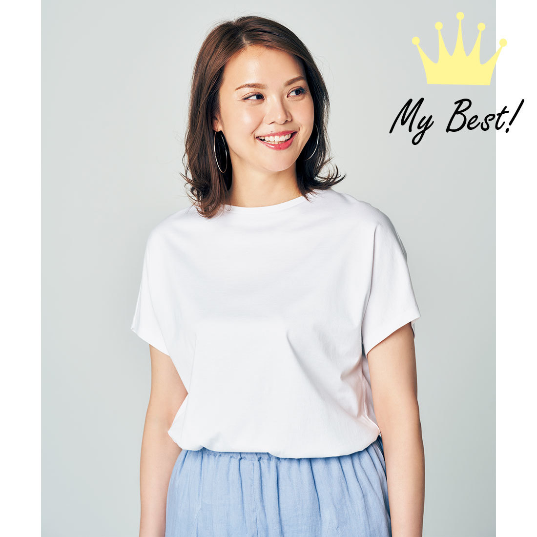 大柄さんの白Tシャツ1
