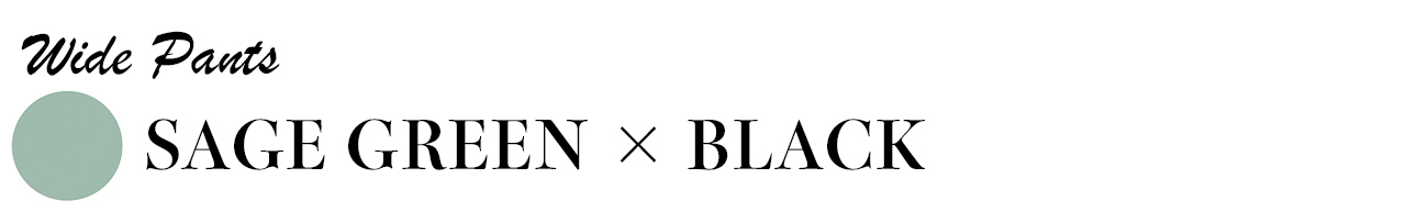 サージグリーン×ブラック