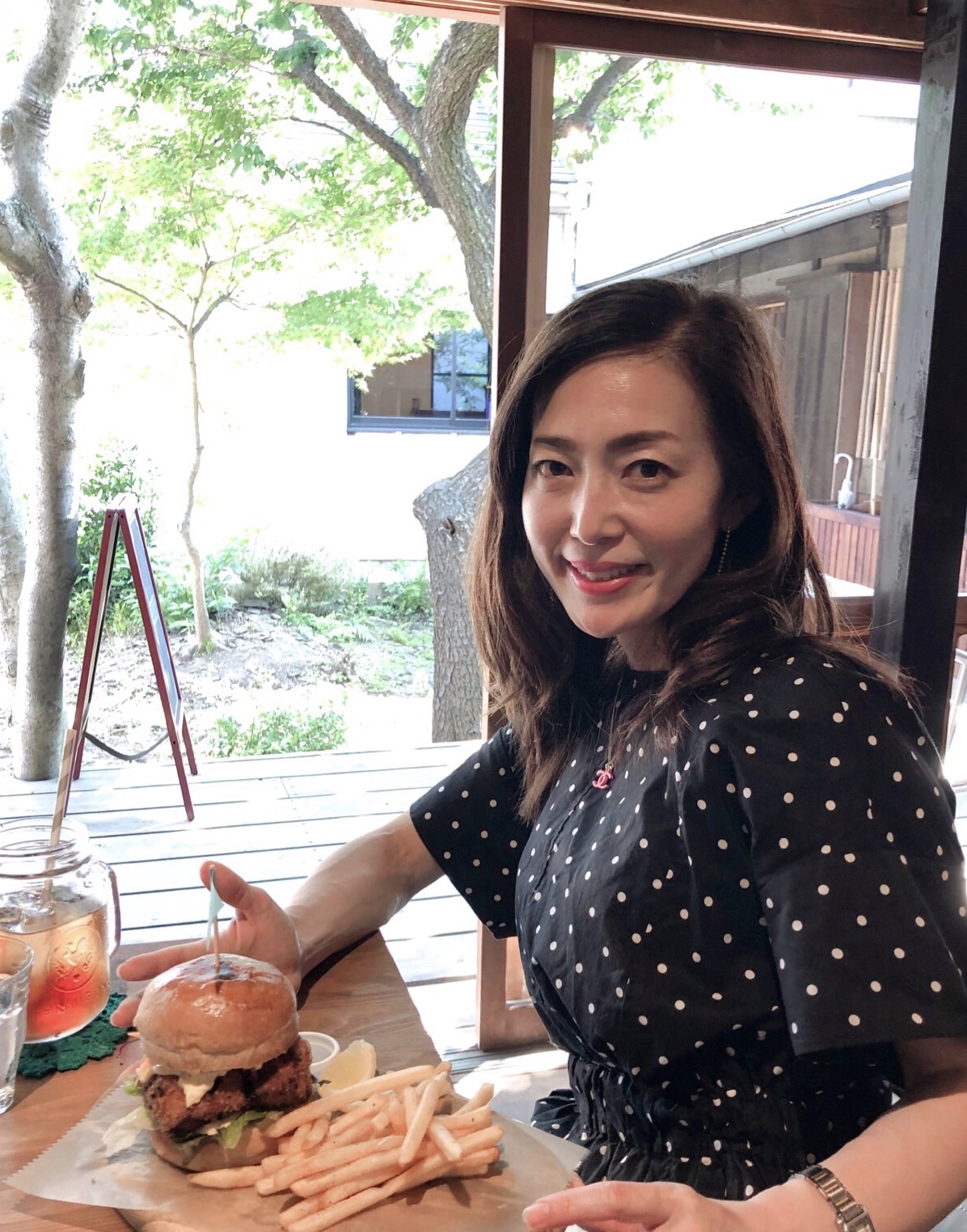 フライドフィッシュバーガー🍔美味でした〜♡