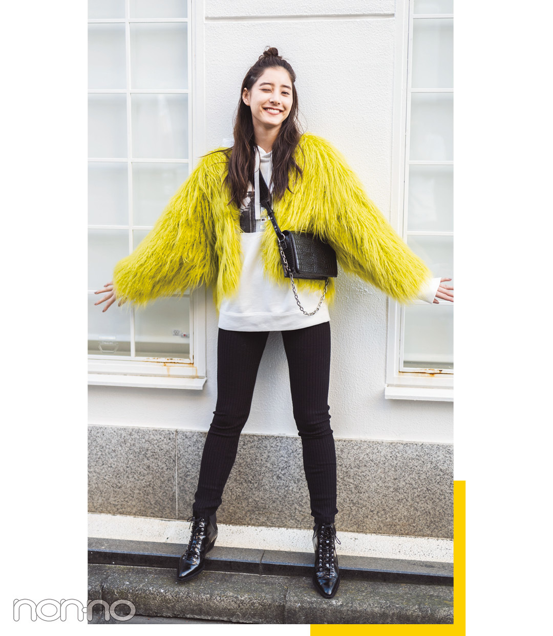 新木優子は黒の天才★真冬の私服コーデをチェック!【モデルの私服】_1_5