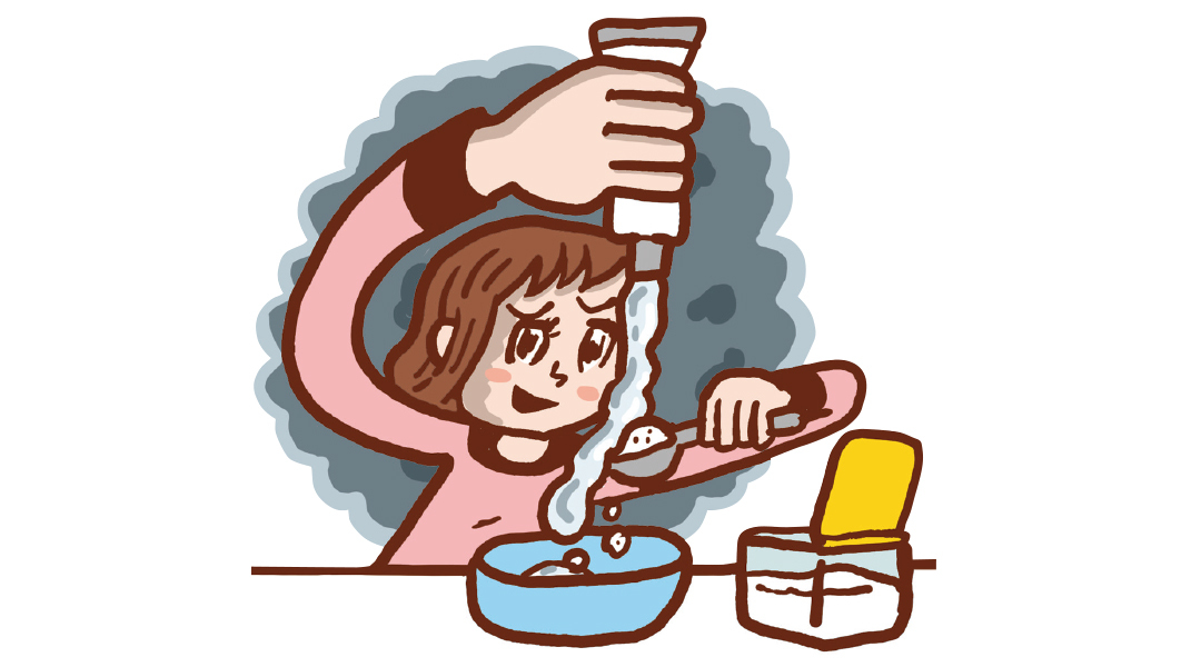 口コミを頼りに謎のスクラブを手作り……